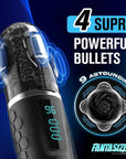Hypershaker Automatic App Controlled LCD Masturbator Black