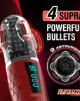 Hypershaker Automatic App Controlled LCD Masturbator Red