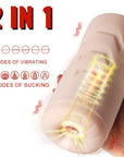 Suctroker Dual Density Vibrating Sucking Vaginal Masturbator V1