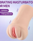 Brenna Dual Density 3 Speed 7 Mode Vibrating Realistic Masturbator