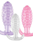 Crystal Ballers 3 Pc Silicone Anal Plug Set