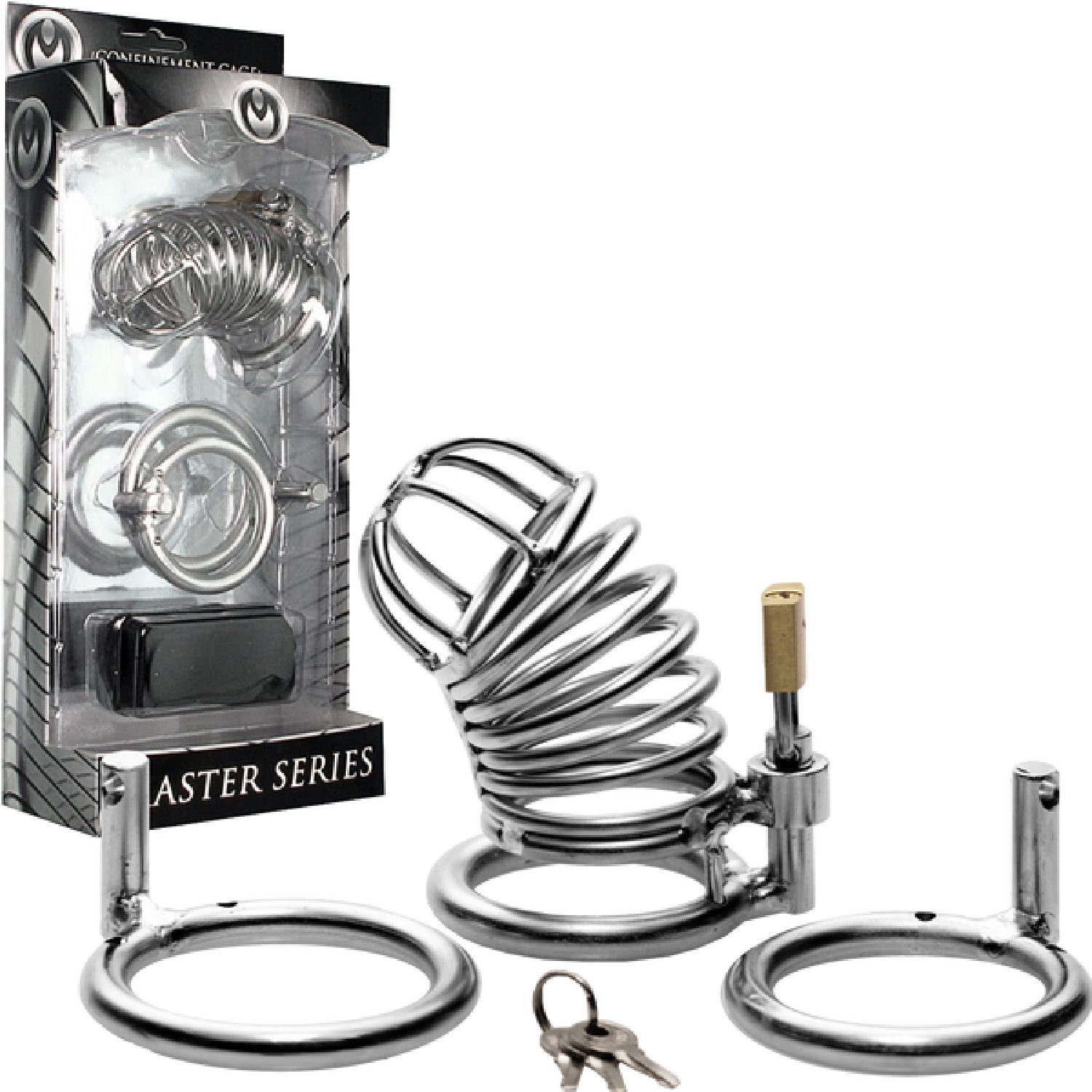 The Master Series - The Jail House Chastity Device - Silver - K. P.