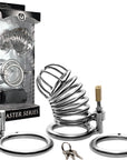 The Master Series - The Jail House Chastity Device - Silver - K. P.