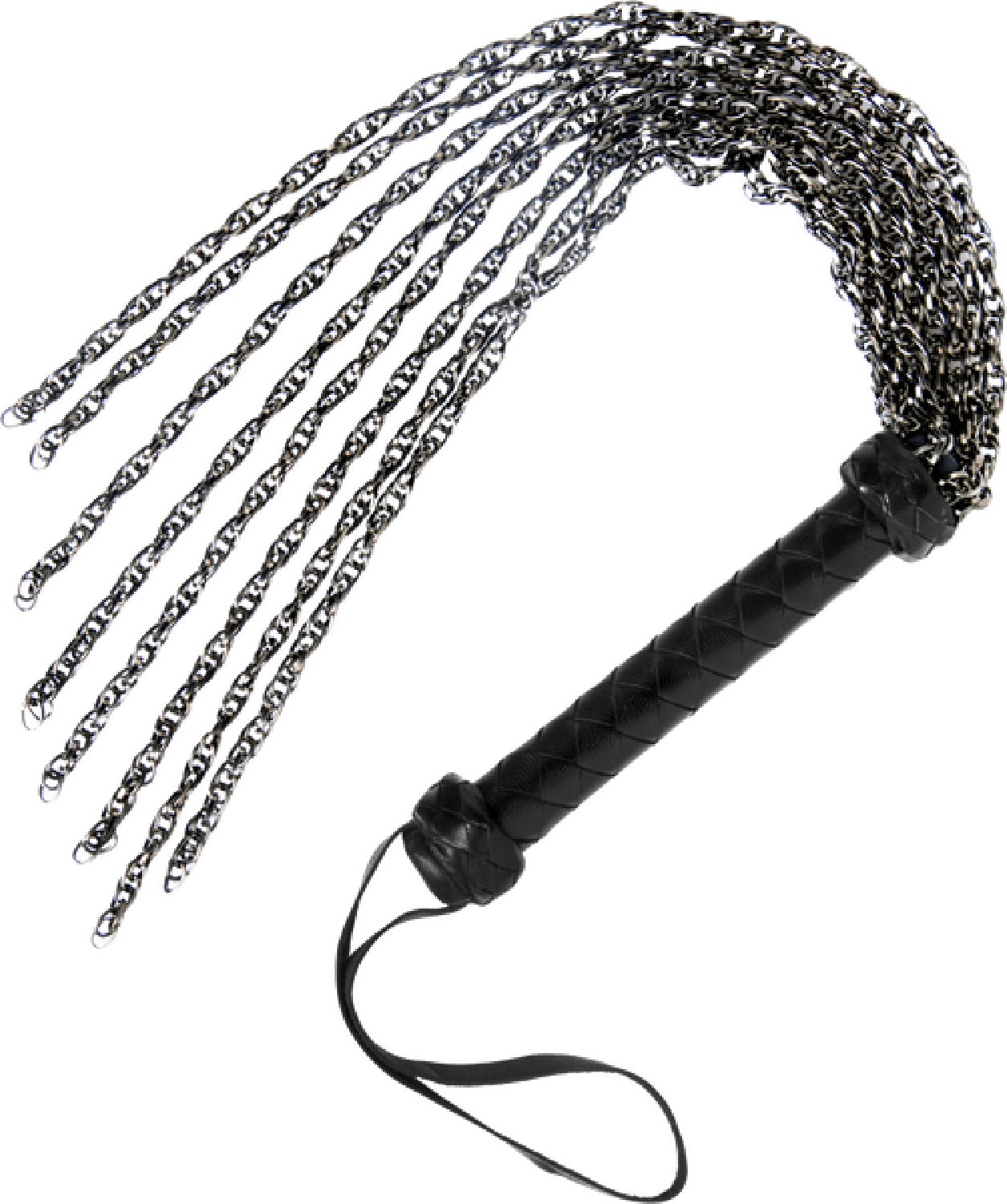 The Master Series - Gunmetal Chain Flogger - Grey - K. P.