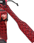 The Master Series - Crimson Tied Steel Enforced Spanking Paddle - Red - K. P.
