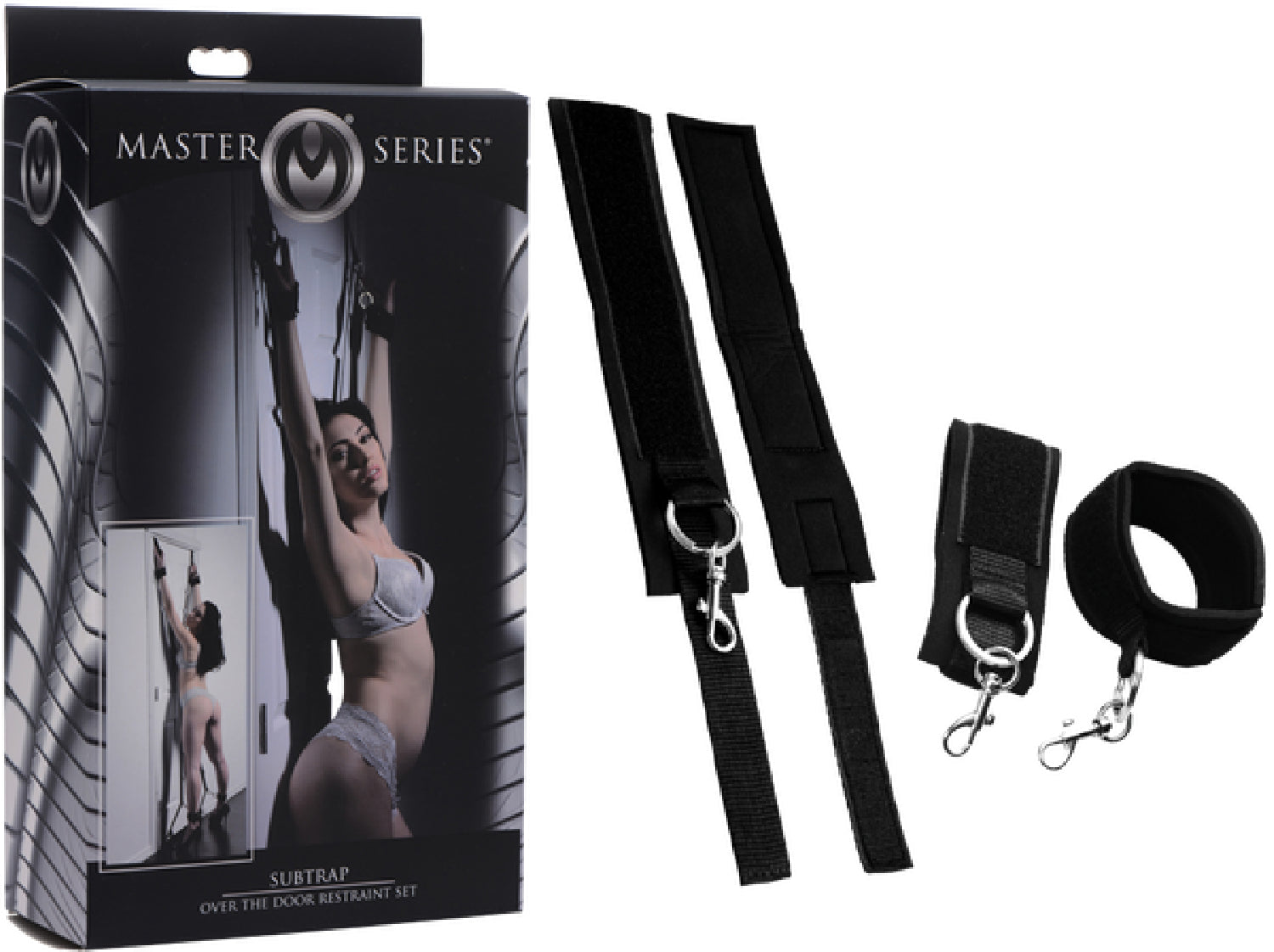 The Master Series - Subtrap Over The Door Restraint Set - Black - K. P.