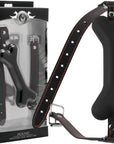 The Master Series - Hound Adjustable Dog Bone Gag - Black - K. P.