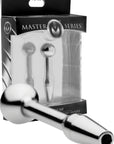 The Master Series - Chasm Stainless Steel Cum-Thru Urethral Insert - Silver - K. P.