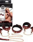 The Master Series - 6 Piece Bondage Set - Burgundy - K. P.