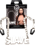 The Master Series - Enslaved Slave Chain Nipple Clamps - Metal - K. P.