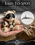 The Master Series - BDSM Teddy Bear Keychain - Brown - K. P.
