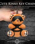 The Master Series - Rope Teddy Bear Keychain - Brown - K. P.