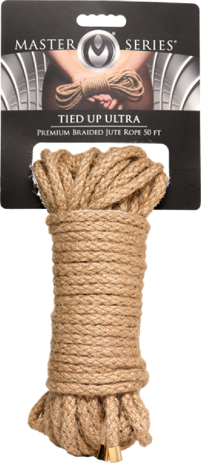 The Master Series - Tied Up Ultra Premium Braided Jute Rope 50 Ft - Brown - K. P.