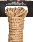 The Master Series - Tied Up Ultra Premium Braided Jute Rope 50 Ft - Brown - K. P.