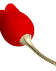 Tongue Licking Vibrator - Rose Lover - Red - K. P.