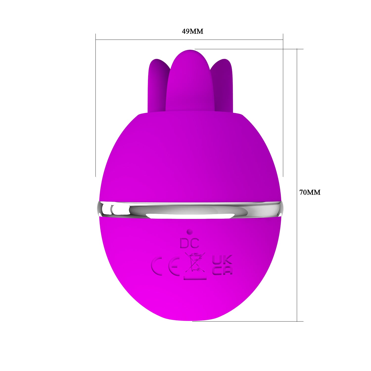 Licking Stimulator - Gemini Ball - Purple - K. P.