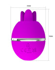 Licking Stimulator - Gemini Ball - Purple - K. P.