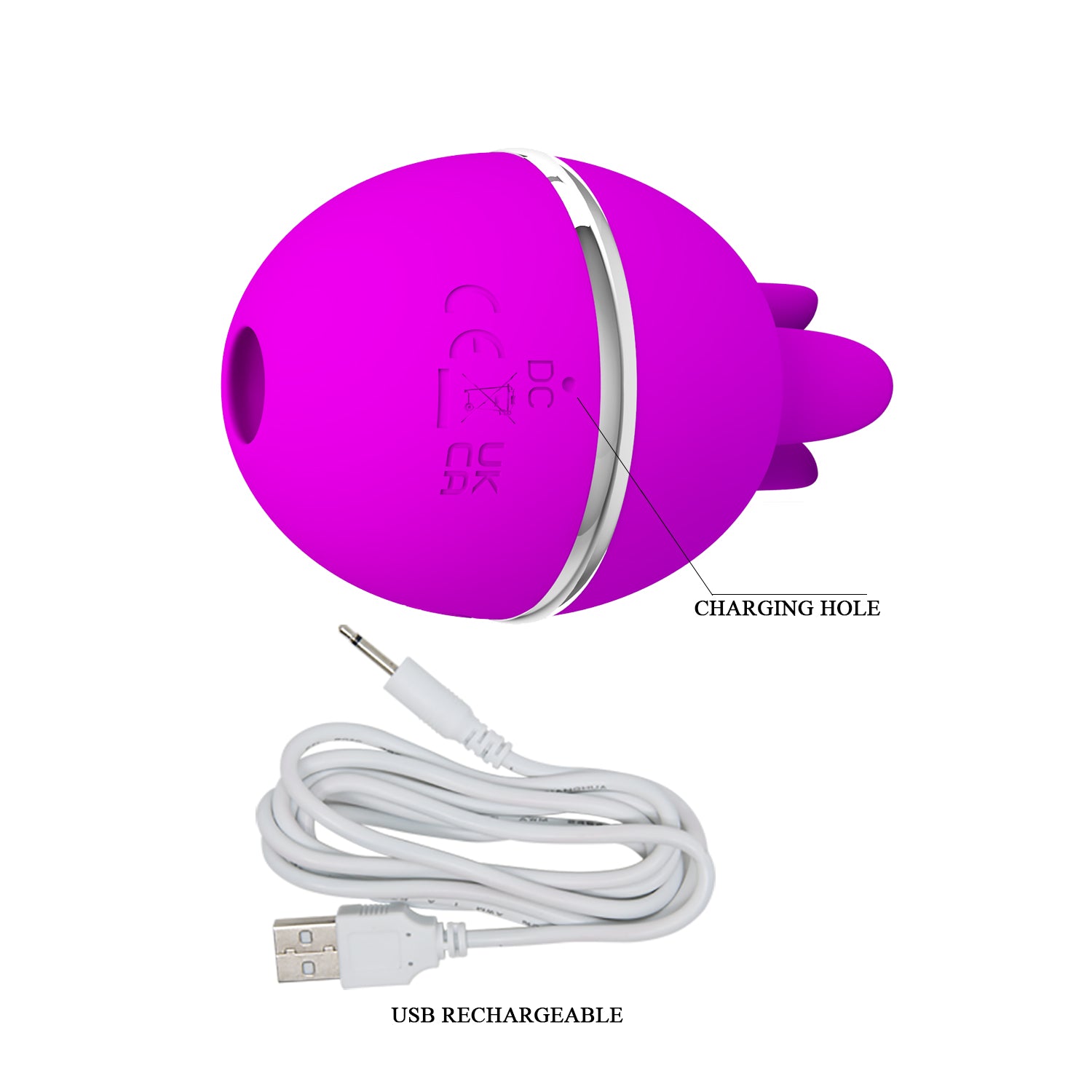 Licking Stimulator - Gemini Ball - Purple - K. P.