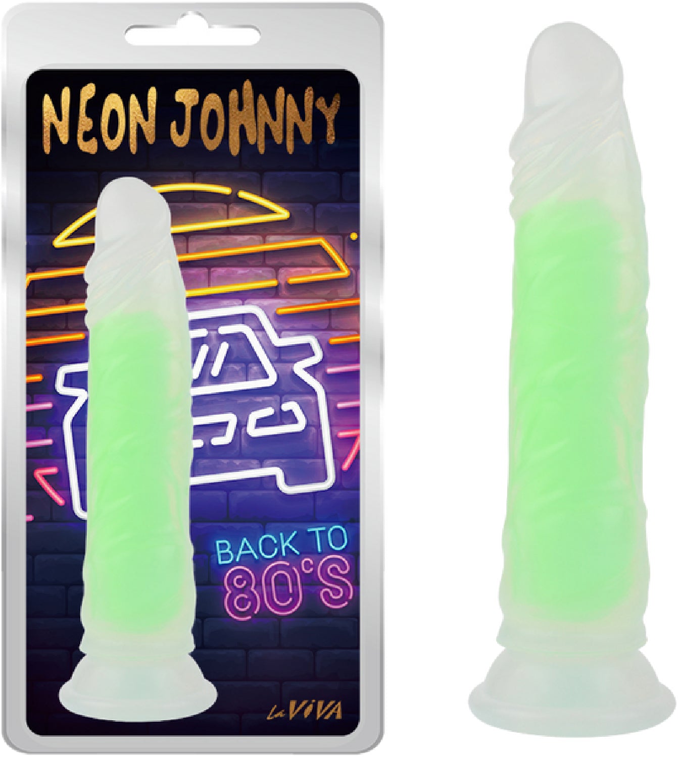 LaViva - Neon Johnny 8.4" Dildo - Multiple Colours - K. P.