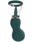 Pumped - Sensual - Automatic - Silicone - Rechargeable Vulva & Breast Pump - Forest Green - K. P.