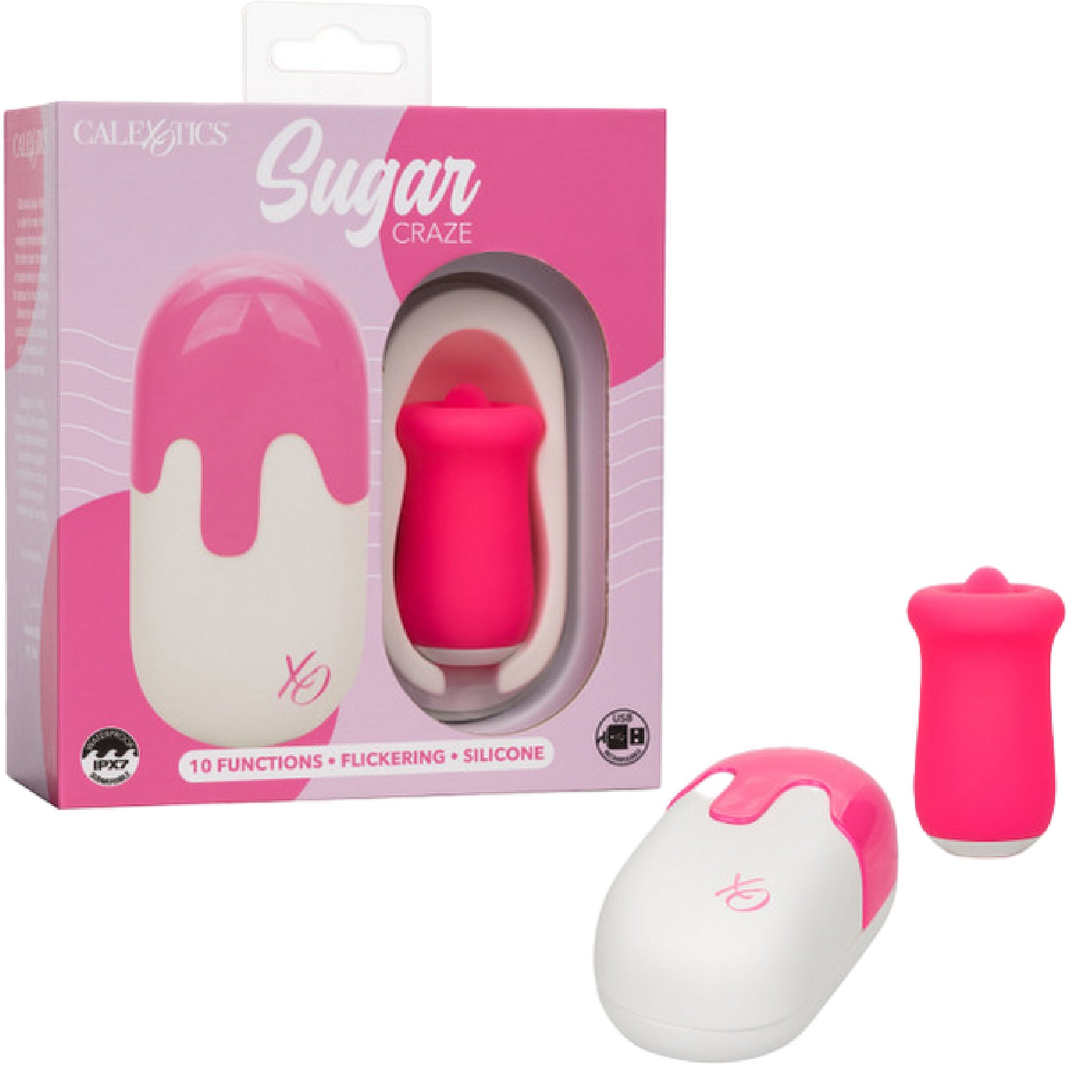 Flickering Tongue Stimulator - Sugar Craze - Pink - K. P.