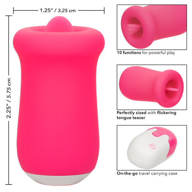 Flickering Tongue Stimulator - Sugar Craze - Pink - K. P.