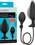 Silicone Inflatable Plug - Multiple Sizes - Black