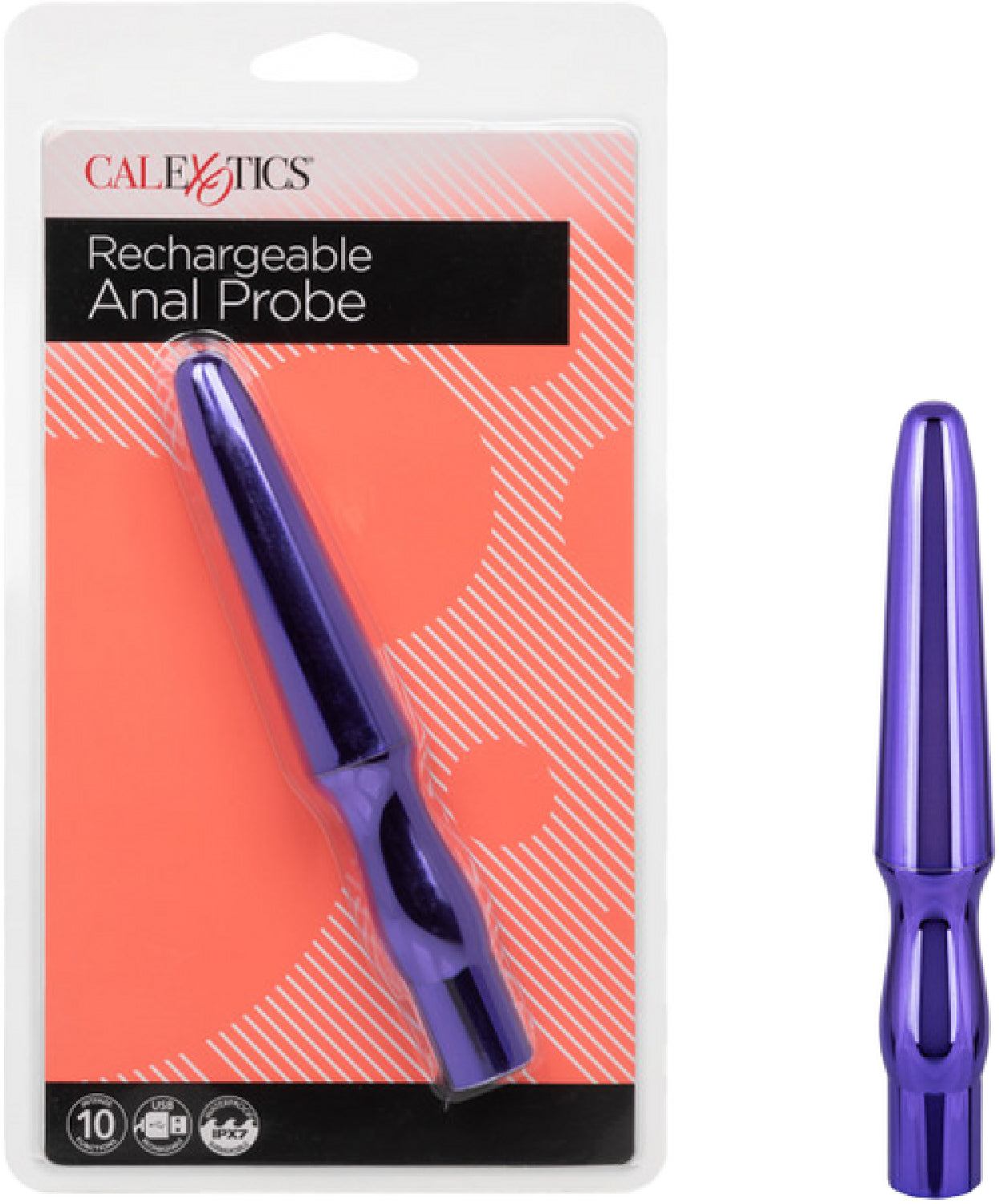 Rechargeable Anal Probe - Multiple Colours - K. P.