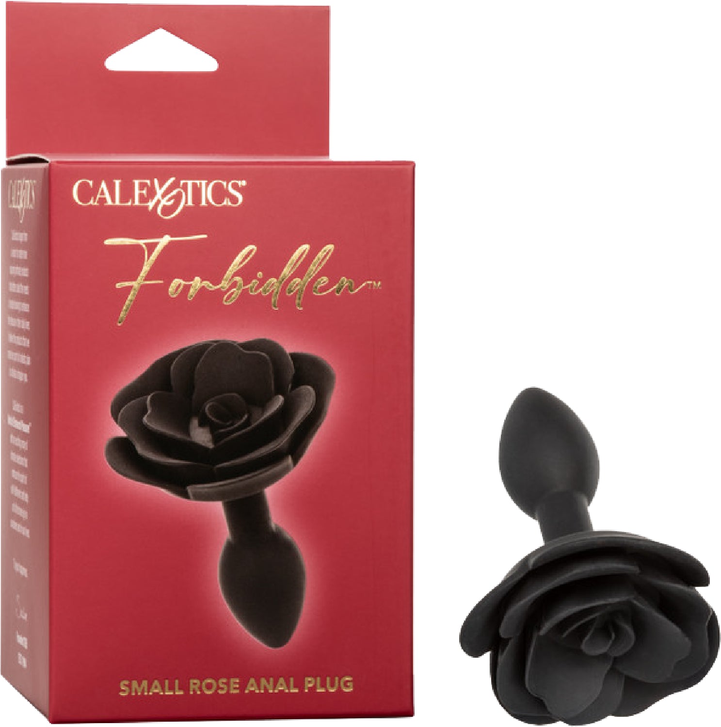 Forbidden - Small Rose Anal Plug - Black - K. P.