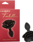 Forbidden - Small Rose Anal Plug - Black - K. P.