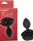 Forbidden - Large Rose Anal Plug - Black - K. P.