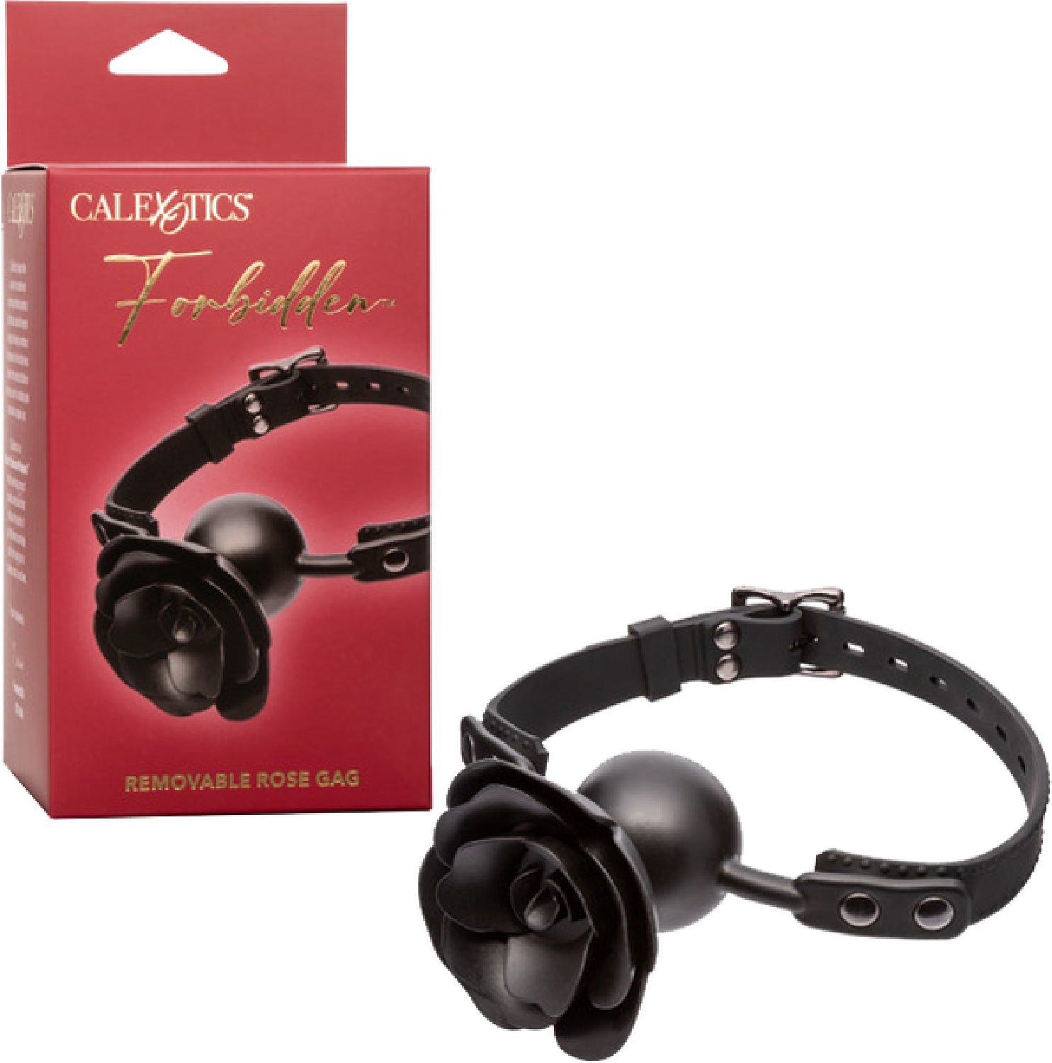 Forbidden - Removable Rose Gag - Black - K. P.