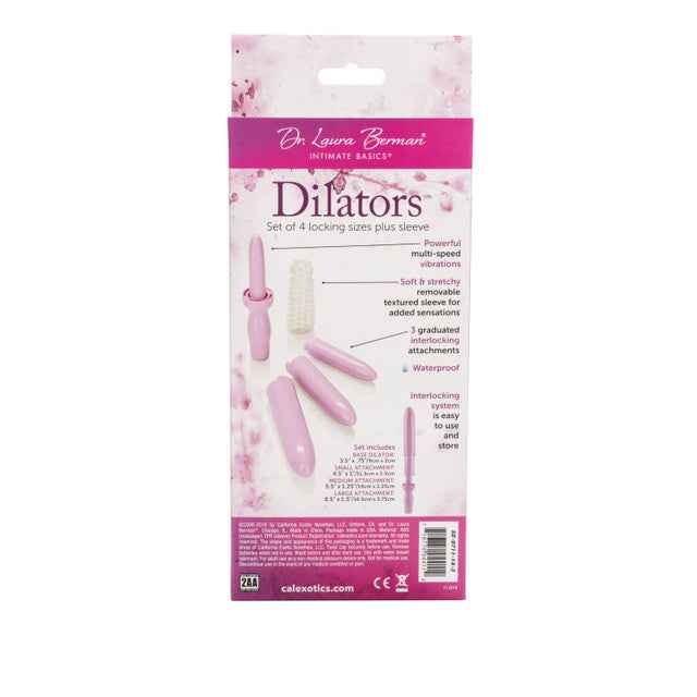Dr. Laura Berman® Dilators™ Set Of 4 Locking Sizes Plus Sleeve - Purple