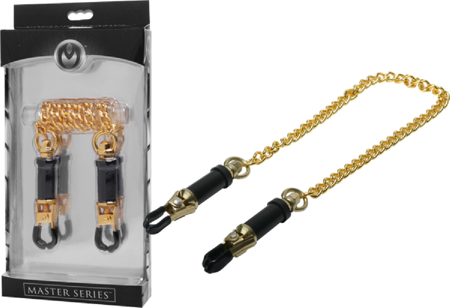 The Master Series - Deluxe Adjustable Nipple Clamps - Gold - K. P.