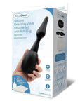 AquaClean Silicone 1-Way Valve Douche Set with Butt Plug Nozzle