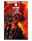 Creature Cocks Fire Demon Keychain