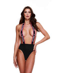 Lapdance $$$ Logo Elastic Suspender Teddy