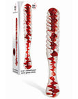 Adam & Eve Sweetheart Swirl Glass Dildo