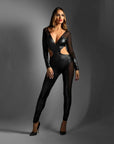 EDGE Wetlook & Mesh Catsuit - M/L