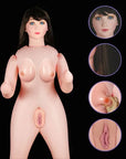 Victoria Horny Silicone Boobie Inflatable Love Doll Brunette - Flesh