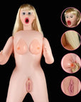 Victoria Horny Silicone Boobie Inflatable Love Doll Blonde - Flesh