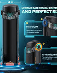 CyberSkin The Titan Thrusting & Vibrating Masturbator - Black