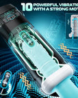 CyberSkin The Titan Thrusting & Vibrating Masturbator - Black