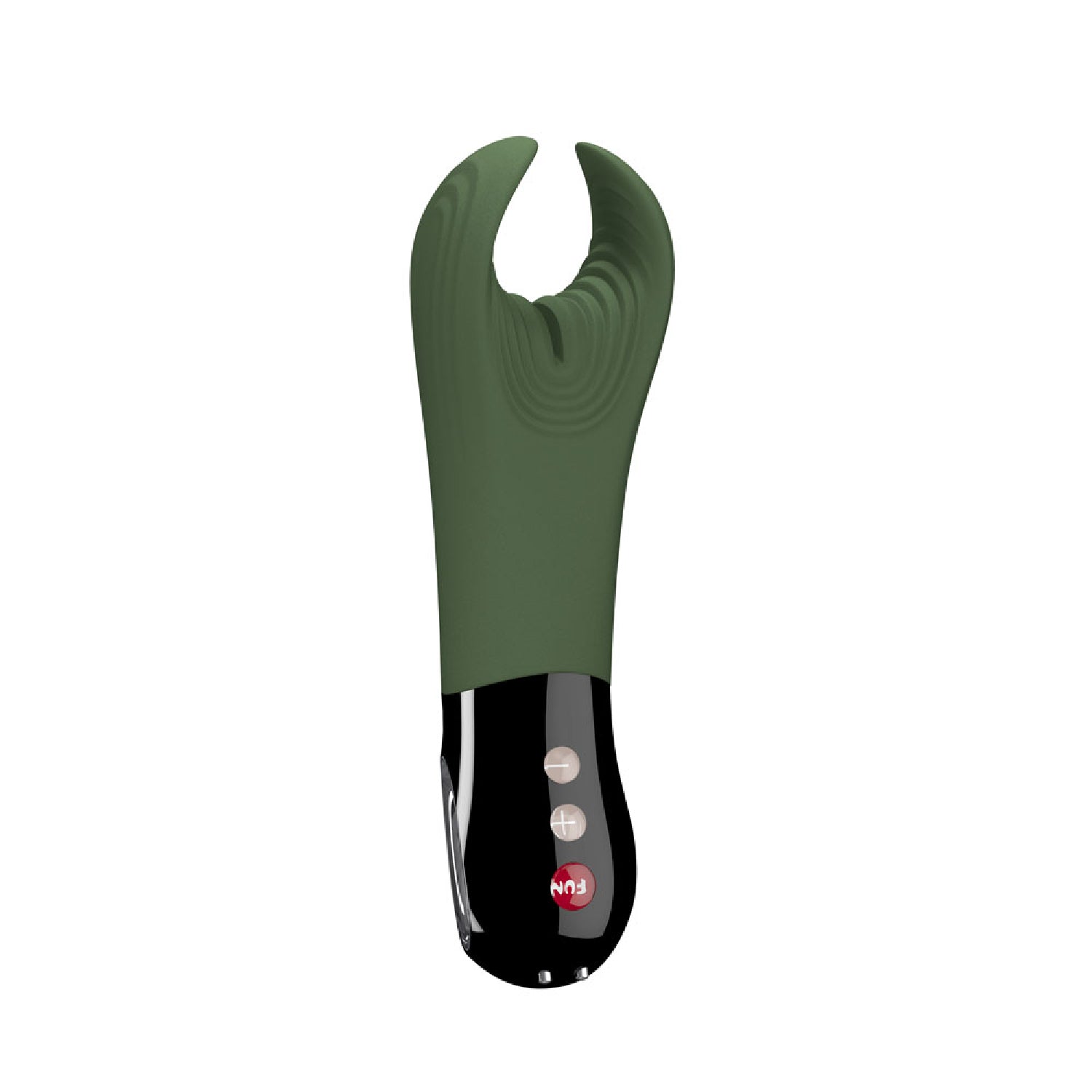 Fun Factory MANTA Couples Vibrator - Moss Green-Black