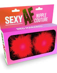 Sexy AF - Nipple Couture Red Marabou