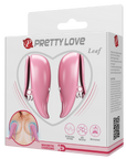 Vibrating Nipple Clamps - Leaf - Pink - K. P.
