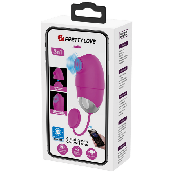 App Control Vibrating Love Egg - Kaila - Purple - K. P.