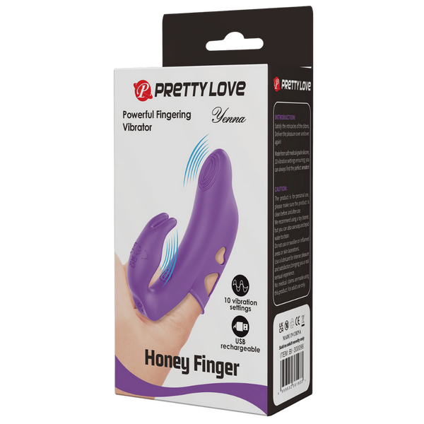 Honey Finger - Rechargeable Yenna - Purple - Kinky Playhouse