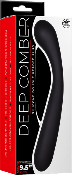 Deep Comber - Silicone Double Ended Plug - Black - K. P.