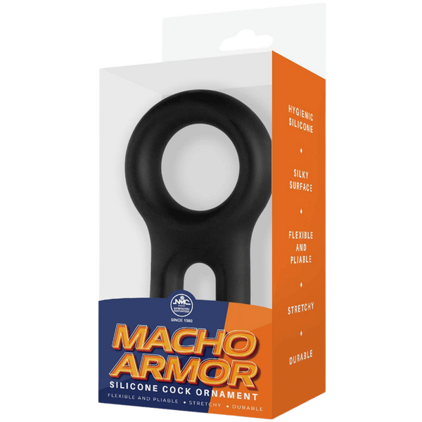 Macho Armor - Silicone Cock & Ball Ornament - Multiple Colours - K. P.